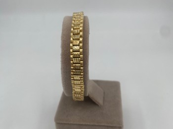 Vintage Gold Desenli Zincir Bileklik