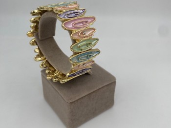 Pastel Mineli Gold Bileklik