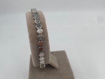 Silver Altıgen Form Bileklik